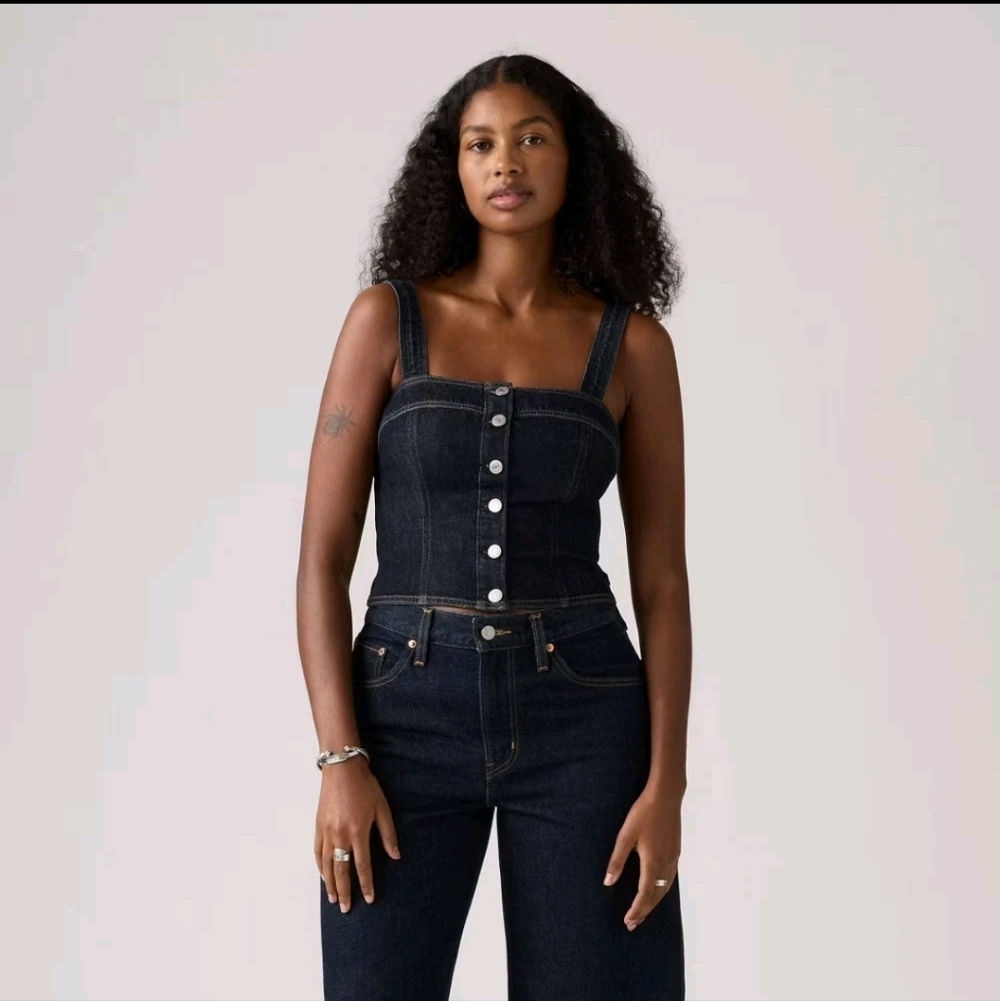 Levi's Women's Drea Tank Top - Reign Of The Rinse L